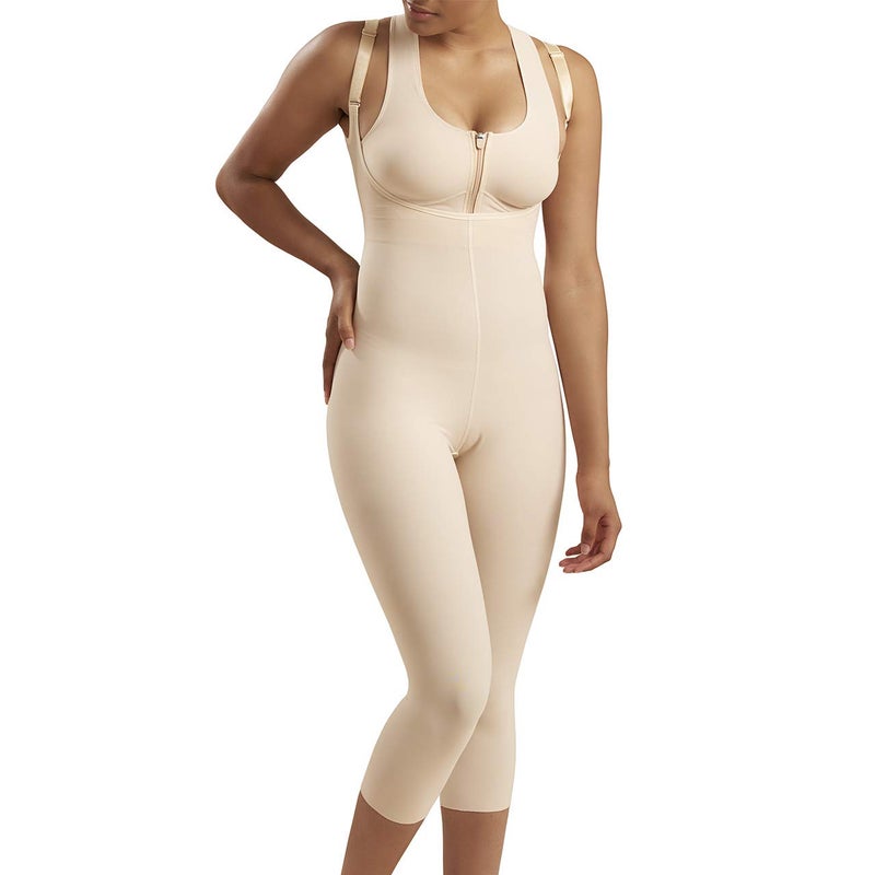 MARENA Recovery MidCalfLength Girdle HighBack Stage 2 pull on XS Beige